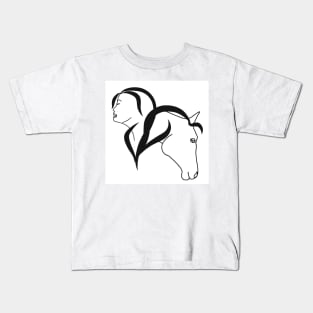 Horse girl Kids T-Shirt